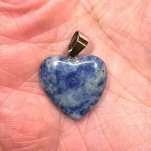 Sodalite Heart Necklace Pendant